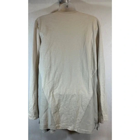 Garnet Hill Cardigan Womens Size M 100% Organic Cotton/Silk Open-Front A59 - Picture 3 of 6